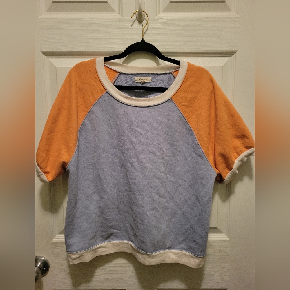 Madewell Crop Shirt Sz Large